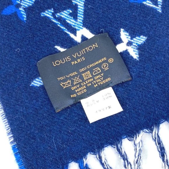 LOUIS VUITTON Echarpes Monogram Check Block fringe Scarf - Picture 7 of 9